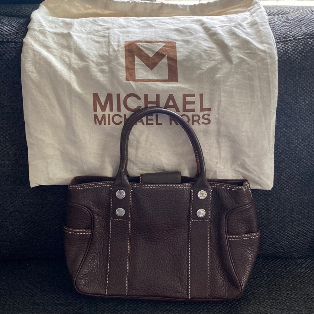 Michael Kors Pebbled Leather Satchel
